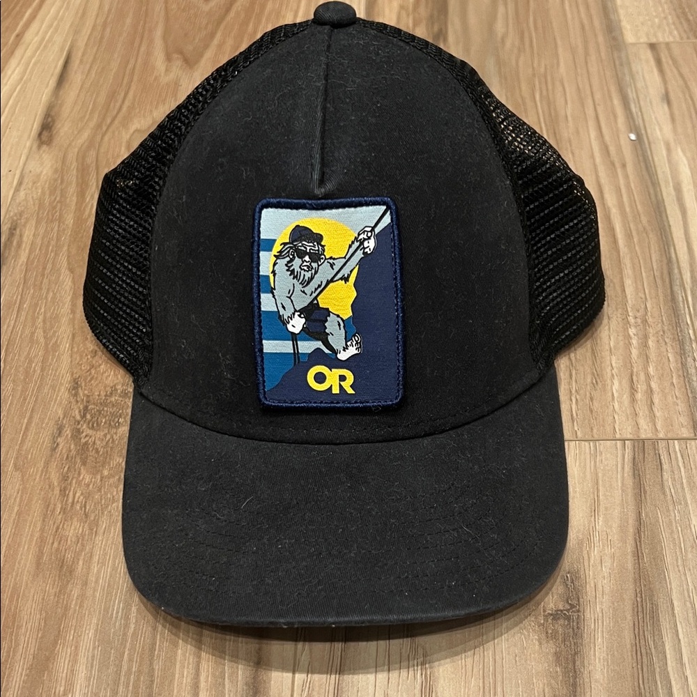 Outdoor Research Black Trucker Hat with Patch